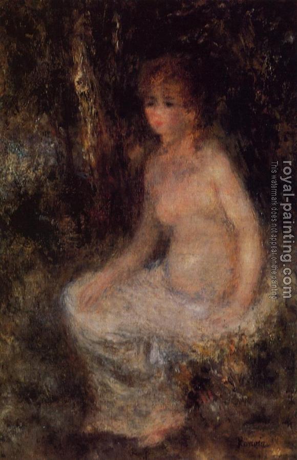 Pierre Auguste Renoir : Nude Sitting in the Forest